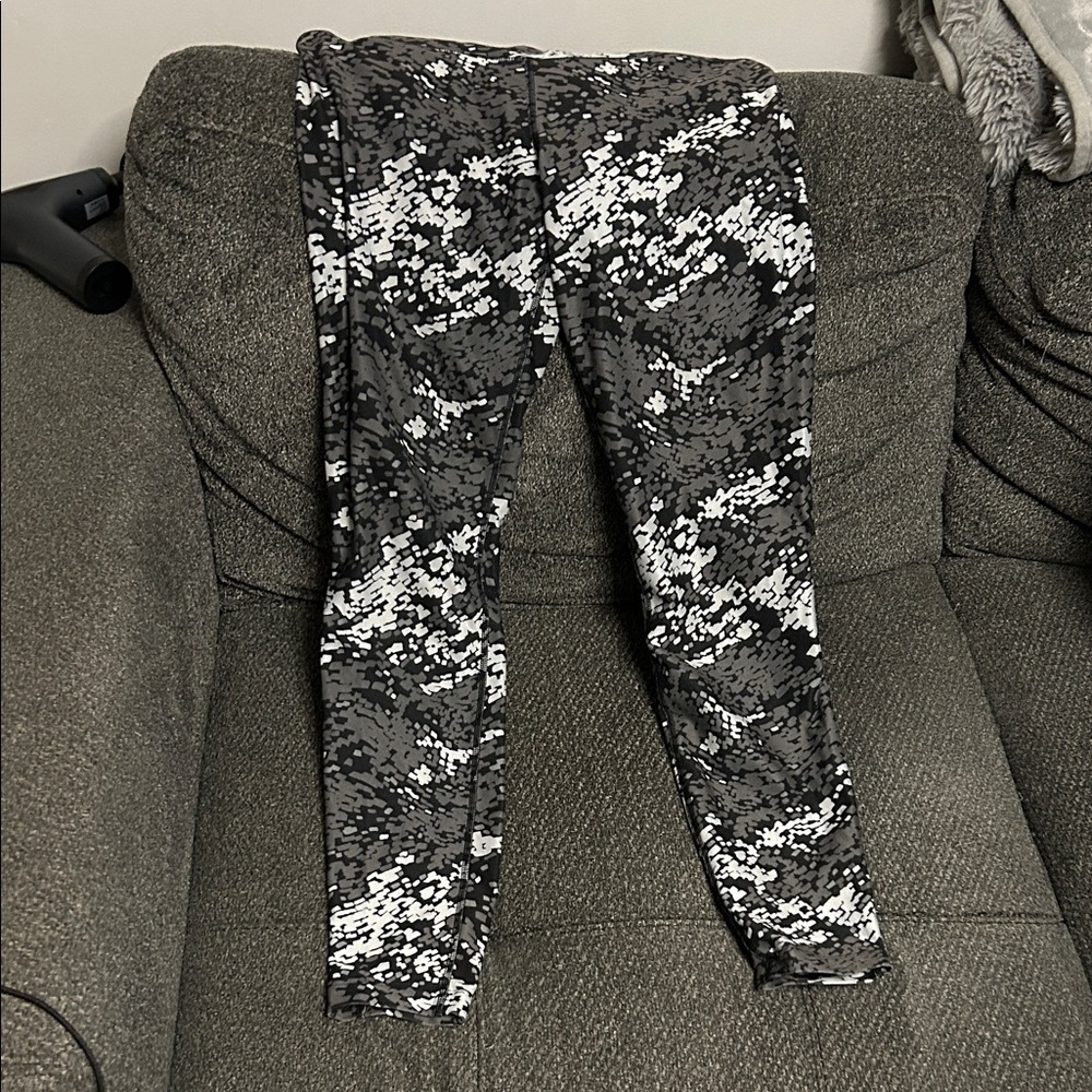 Nike Black and Gray Dri-FIT Leggings